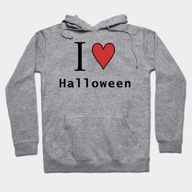 I Love Halloween Horror Hoodie by ellenhenryart